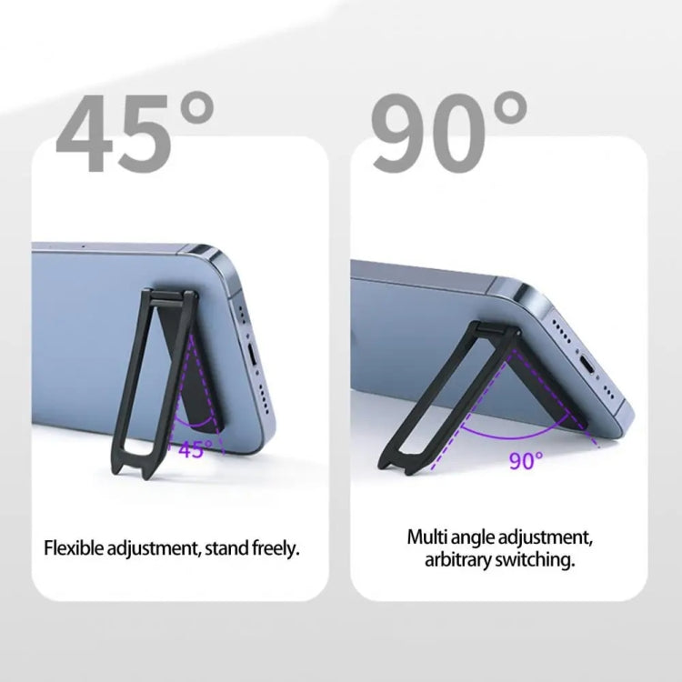 ZJ001 Mini Foldable Invisible Phone / Tablet Back-mounted Holder(Black)