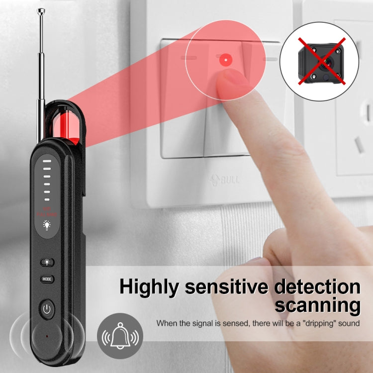 T01 Wireless Detector Camera Anti-eavesdropping Positioning GPS Alarm