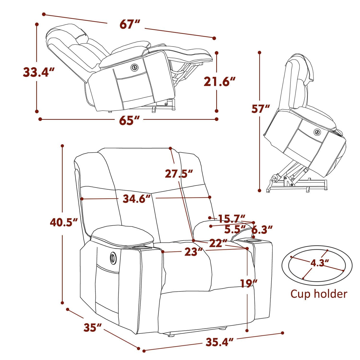 Electric Power Lift Recliner