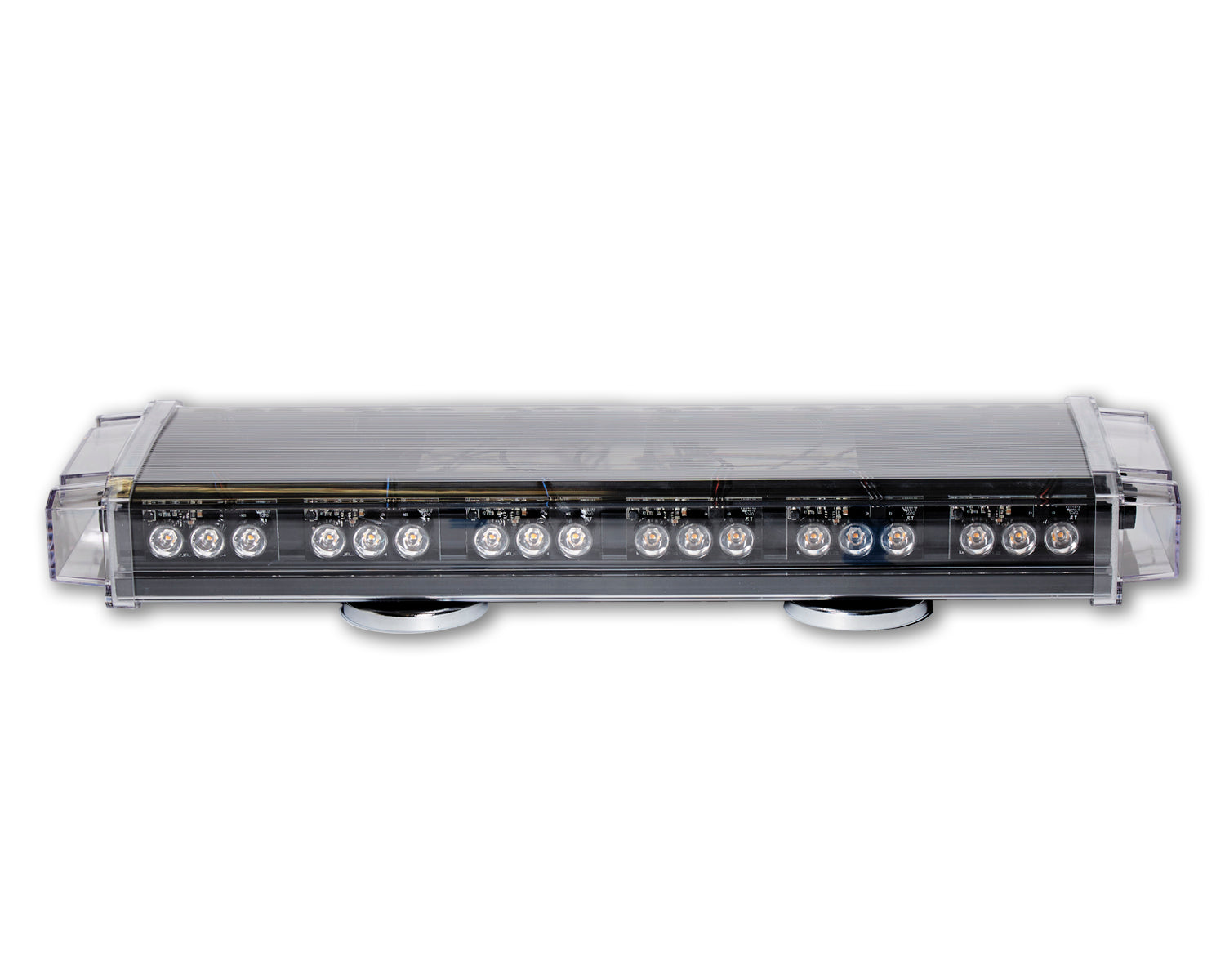 North American Signal Company 12/24V Amber Maximum Power 14 LED Lamp Light Bar 23 Inch Magnet Mount (MAX24M-C/A)