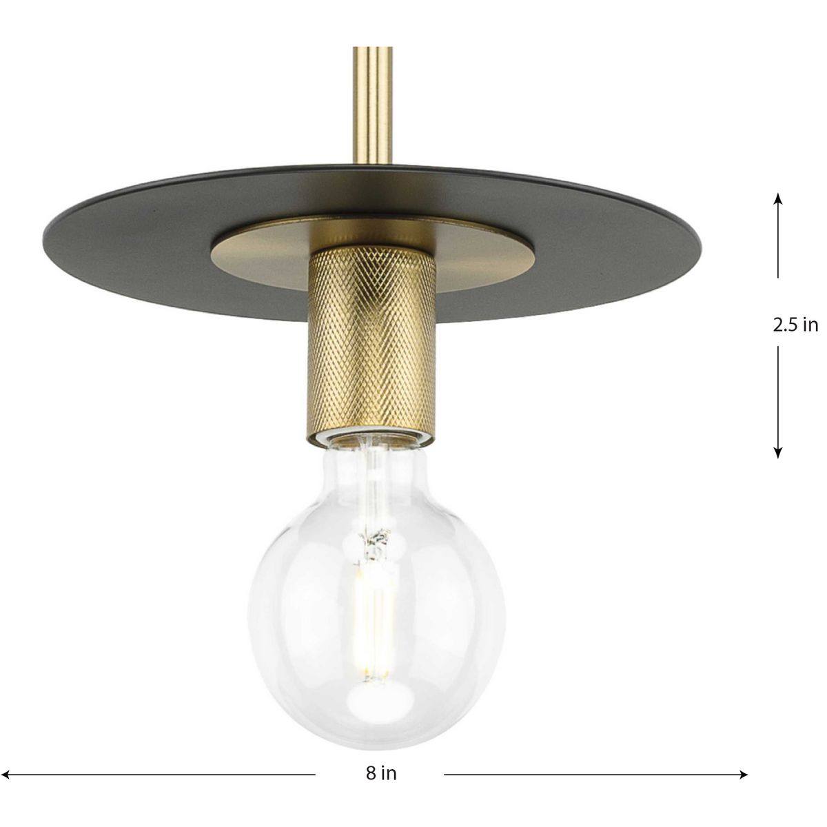 Progress Lighting Trimble Collection One-Light Mini-Pendant Brushed Bronze (P500392-109)