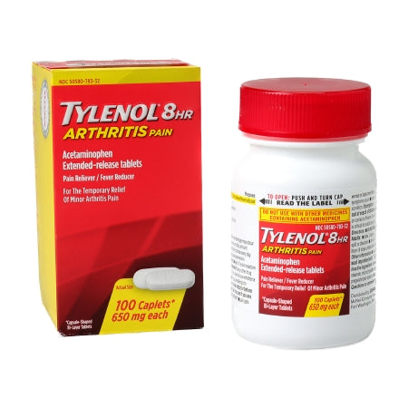 Tylenol 8 HR Arthritis Pain XR Caplets, 650 mg, 100 ct.