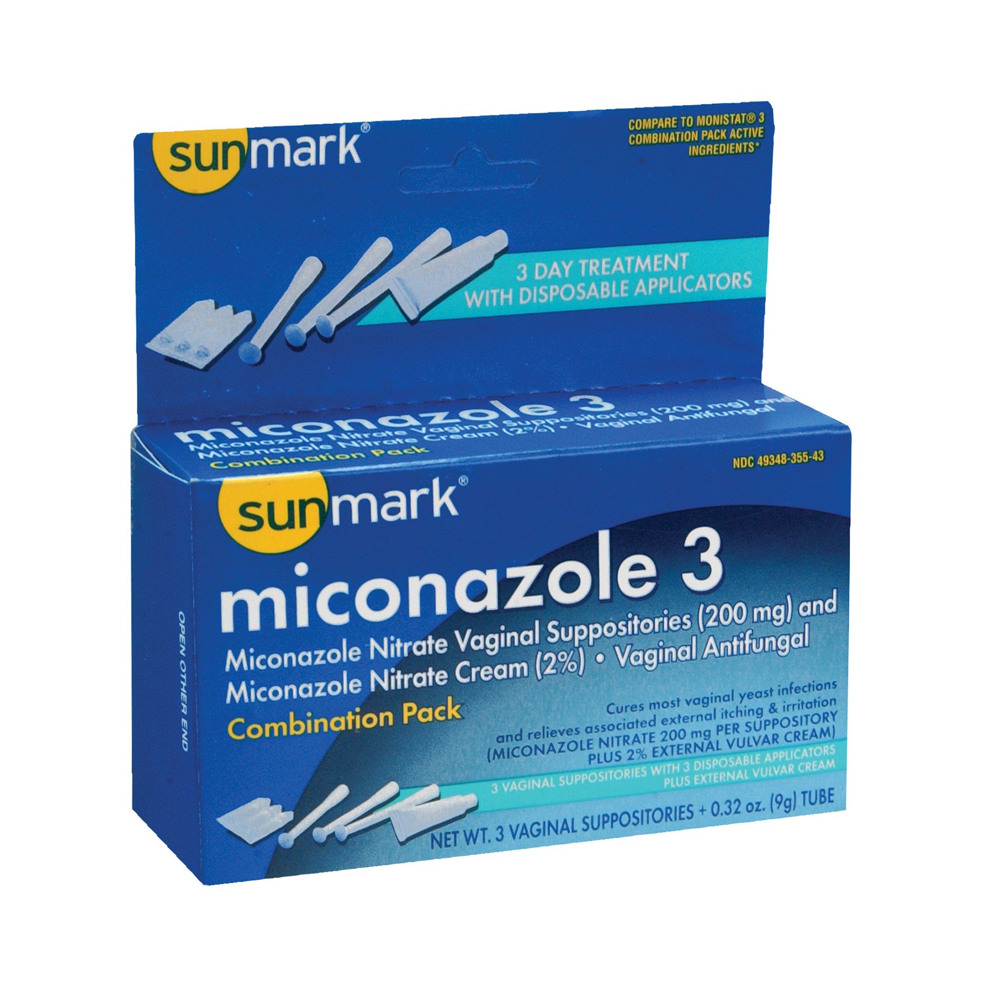 Sunmark? 2% Miconazole Nitrate Vaginal Antifungal Kit