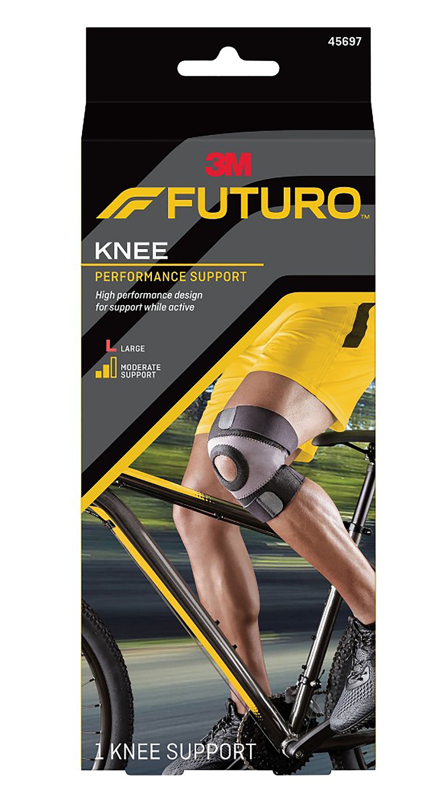 3M? Futuro? Sport Moisture Control Knee Brace, Large, 3 ct