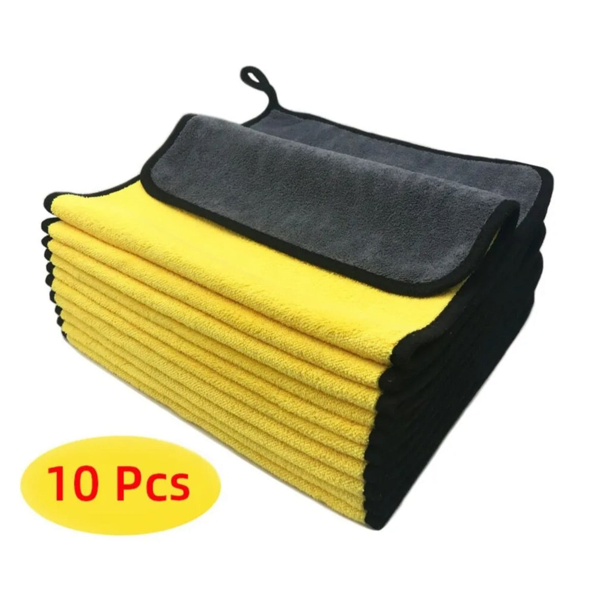 10 Pack Microfiber Wash Towel For Cleaning Drying Cloth Rag Absorbent Soft