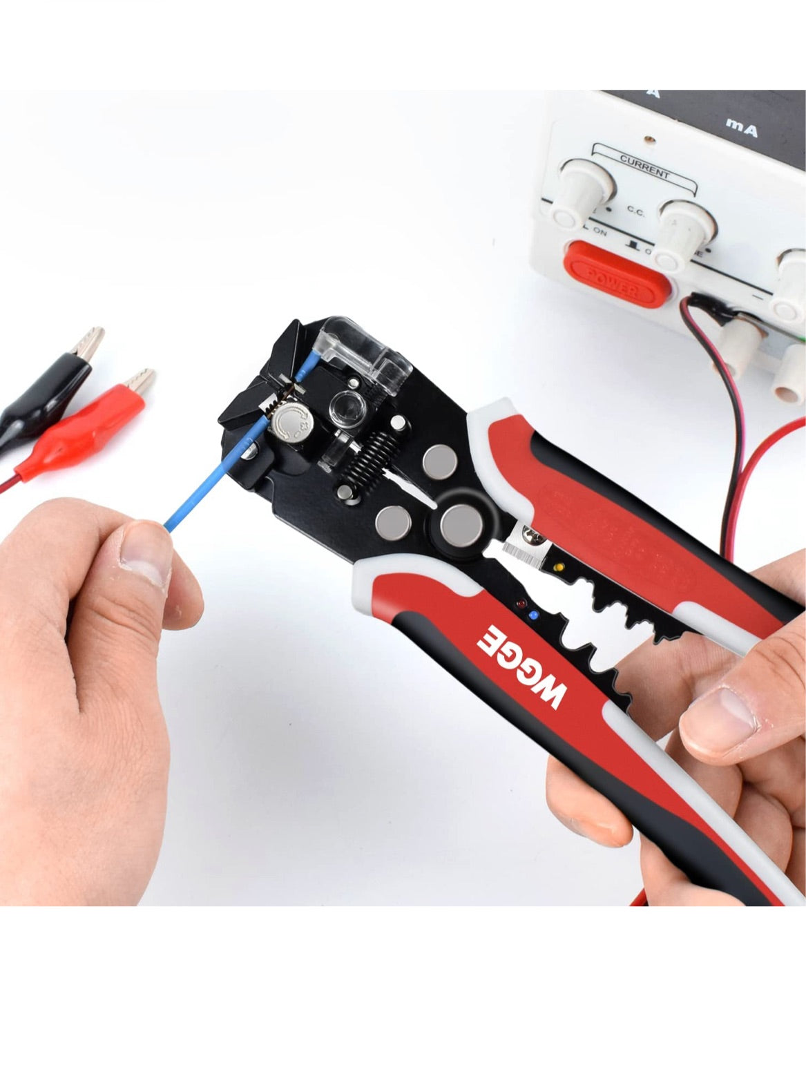 Self-Adjusting Insulation Wire Stripper. AWG 10-24, Automatic Wire Stripper / Cutter / Crimper Plier Tool