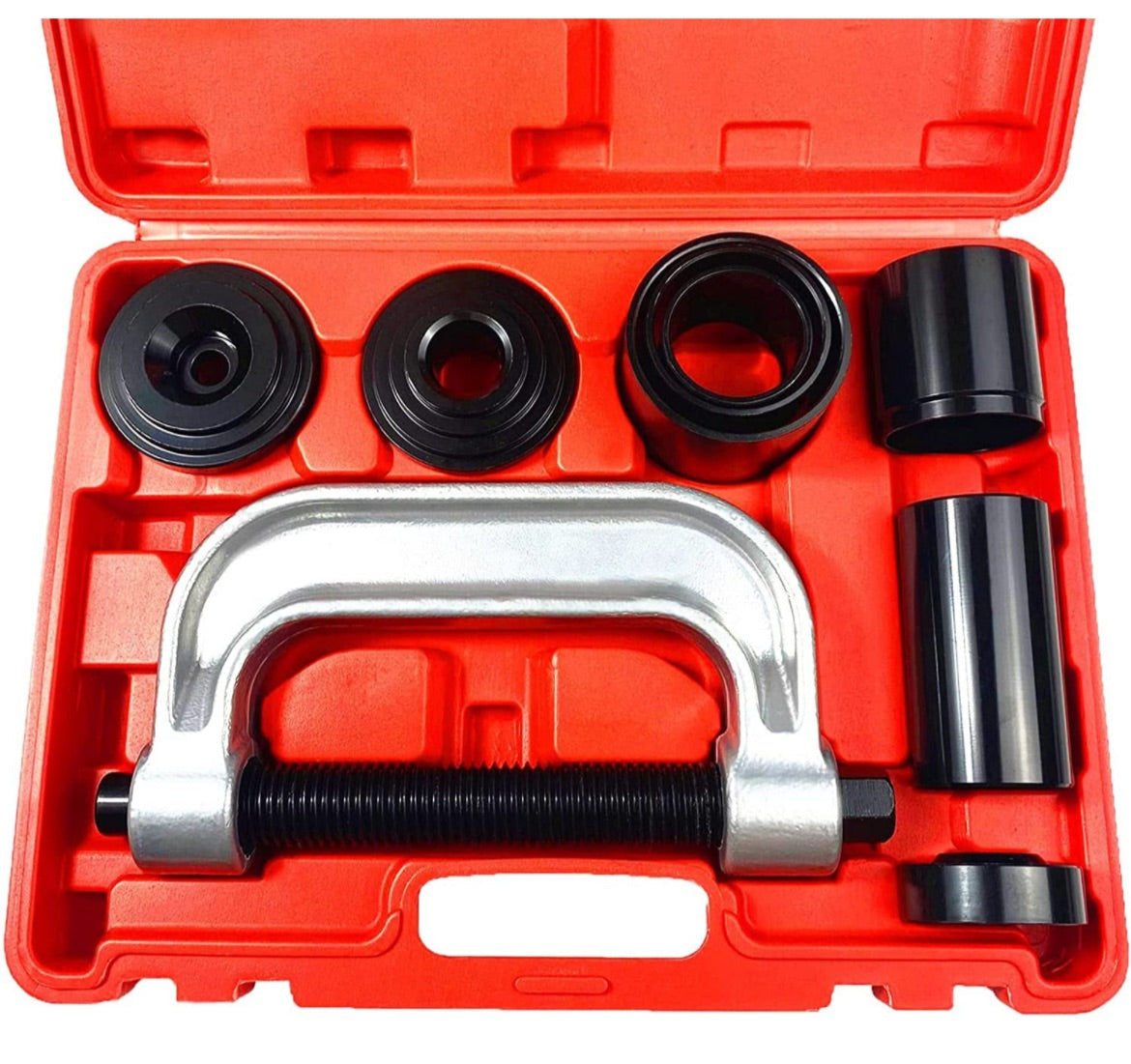 10 Pc Heavy Duty Ball Joint Press Remover Installer Tool & U Joint Removal Tool Kit with 4x4 Adapters