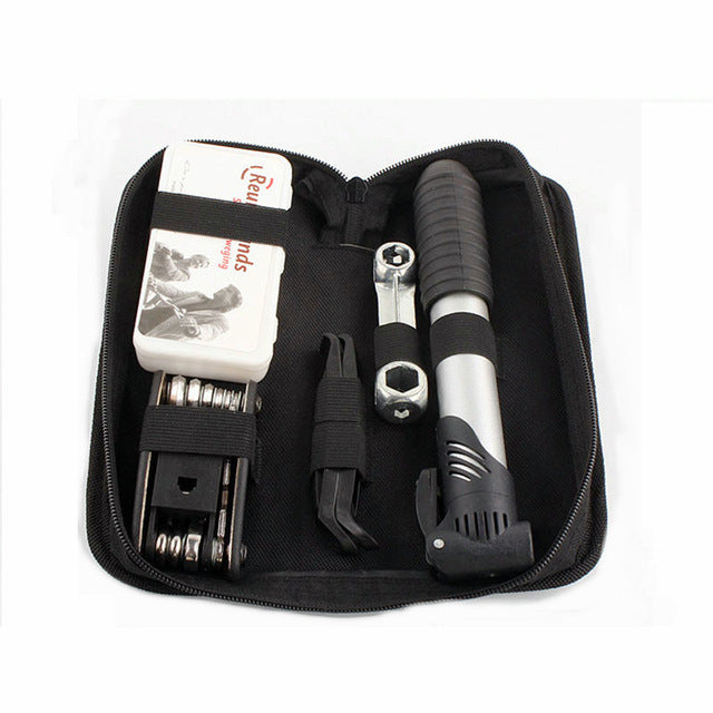 Bicycle repair tool set