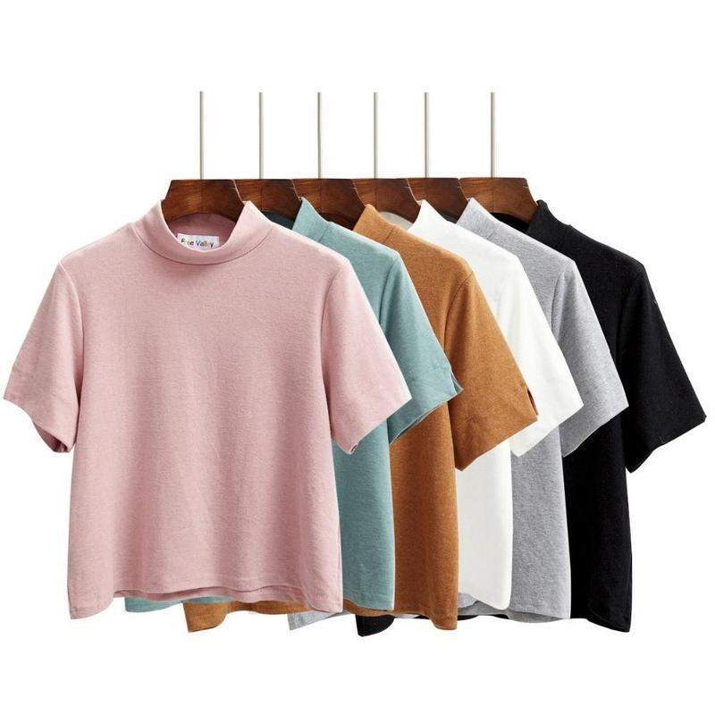 Rounded Collar T-Shirt