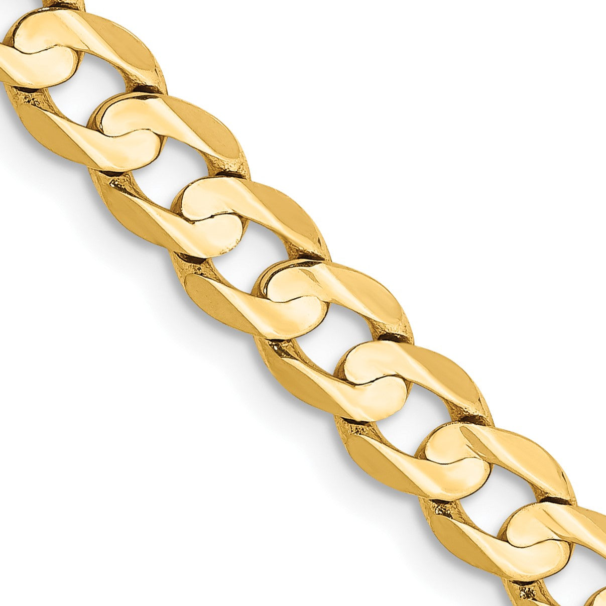 14KT Yellow Gold 20-inch 5.25MM Lobster Clasp Curb Chain