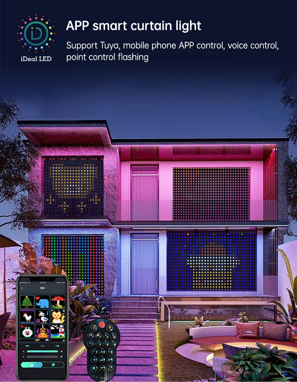 Luxfond Smart RGB Curtain Lights