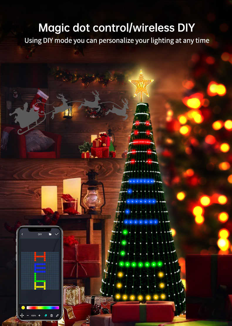 Christmas Home Decoration DIY Light with APP Wireless Control