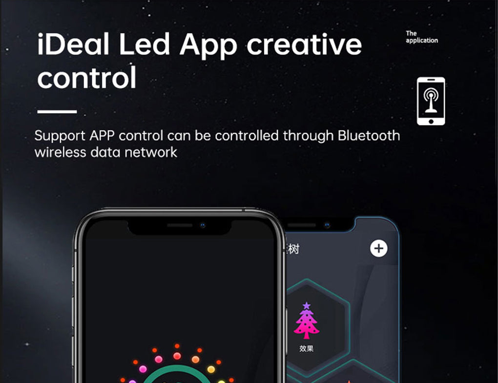 LuxFond RGB Christmas Tree Lighting with APP and Remote Controller