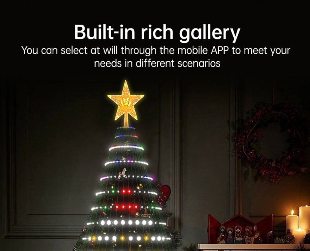 LuxFond RGB Christmas Tree Lighting with Built-in Rich Gallery