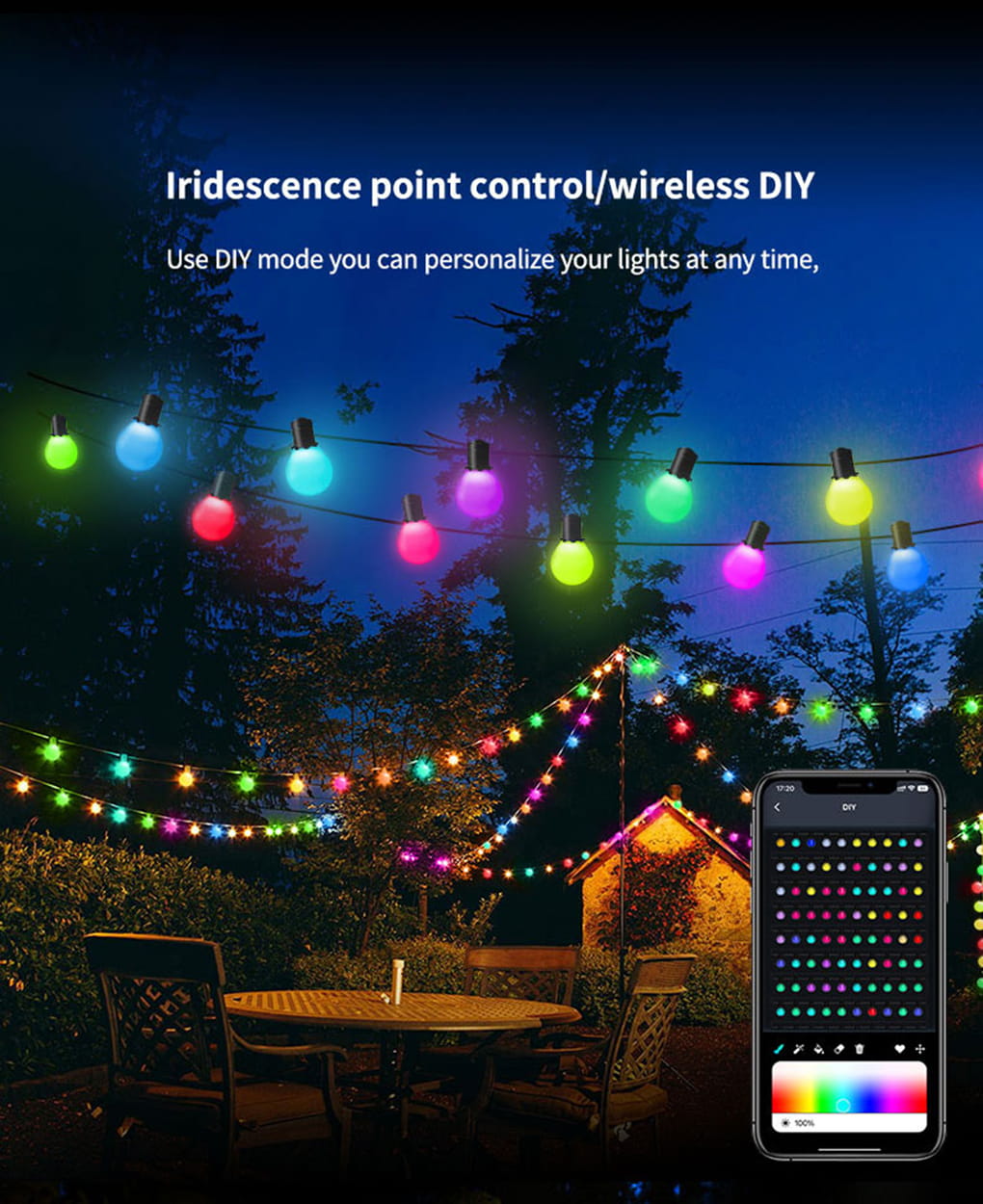 LuxFond Smart LED Bulb String Lights BIY