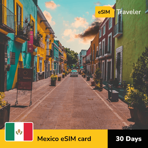 Mexico eSIM card for travel - 30Days | 3-30GB Data Plans