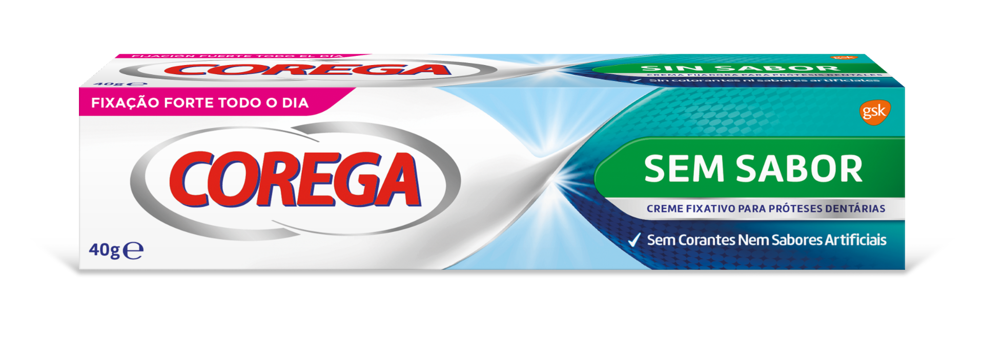 Corega Unflavored Prosthesis Fixer Cream - 40g (Special Price)