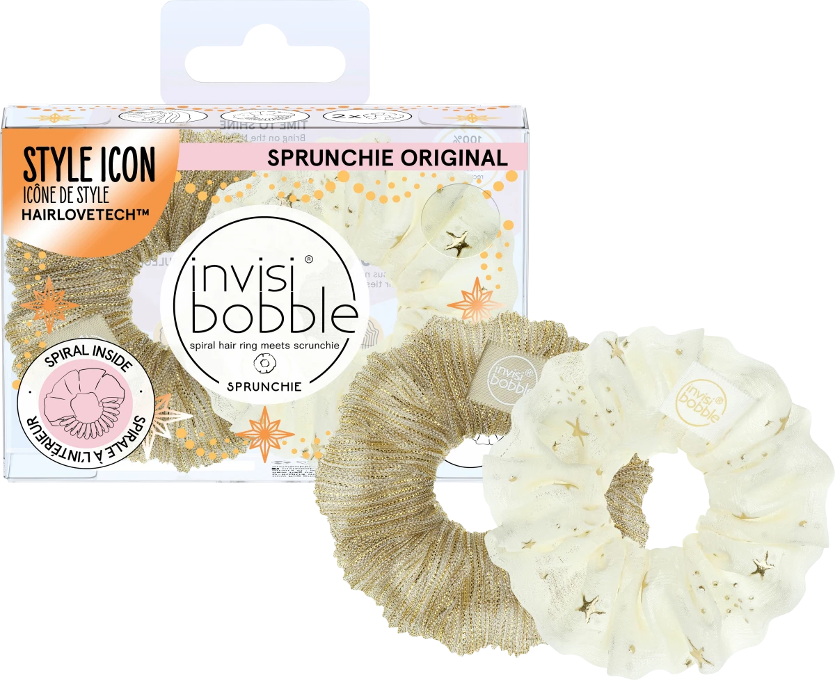 Invisibobble Elastic Hair Sprunchie Time to Shine(x2 pieces)