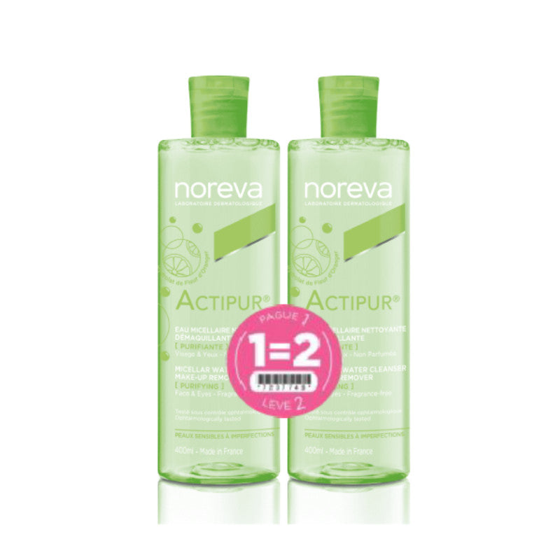 Noreva Actipur Micellar Water - 400ml (Double Pack)