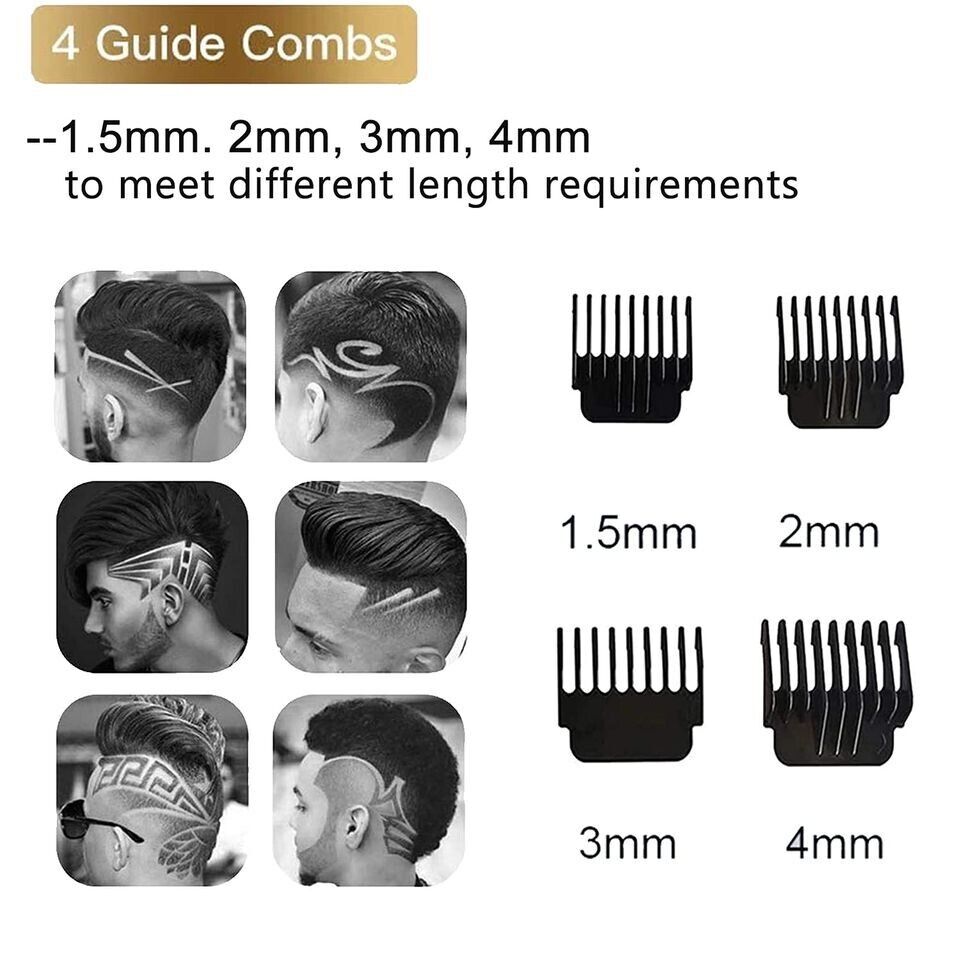 Professional Hair Clippers Cordless & Waterproof