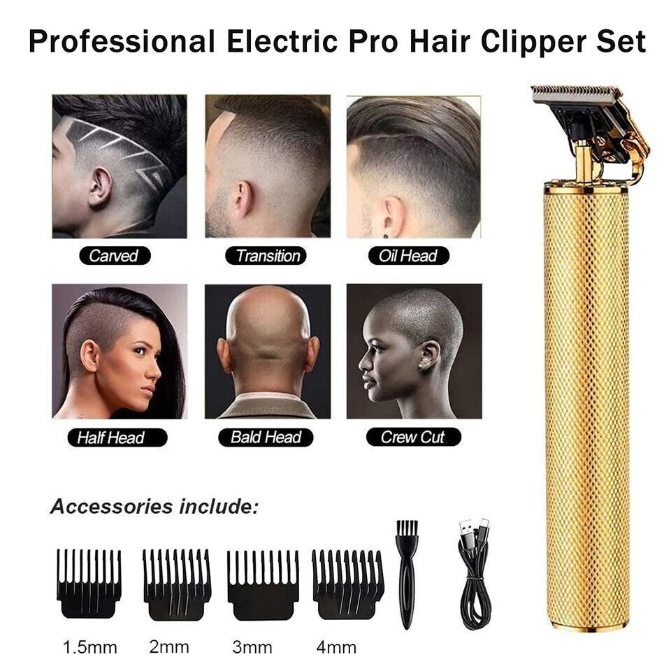 Professional Hair Clippers Cordless & Waterproof