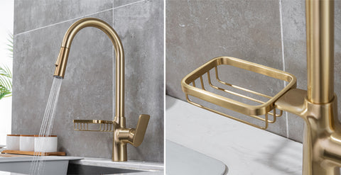 gold kitchen sink faucet