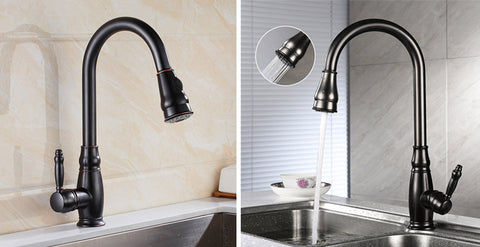 Pull Down Sprayer Kitchen Faucet