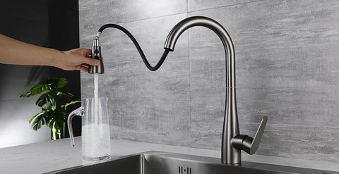 robinet de cuisine rabattable