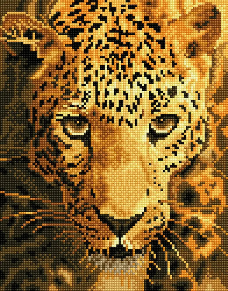 Jaguar Prowl Diamond Dotz Facet Painting Art Kit