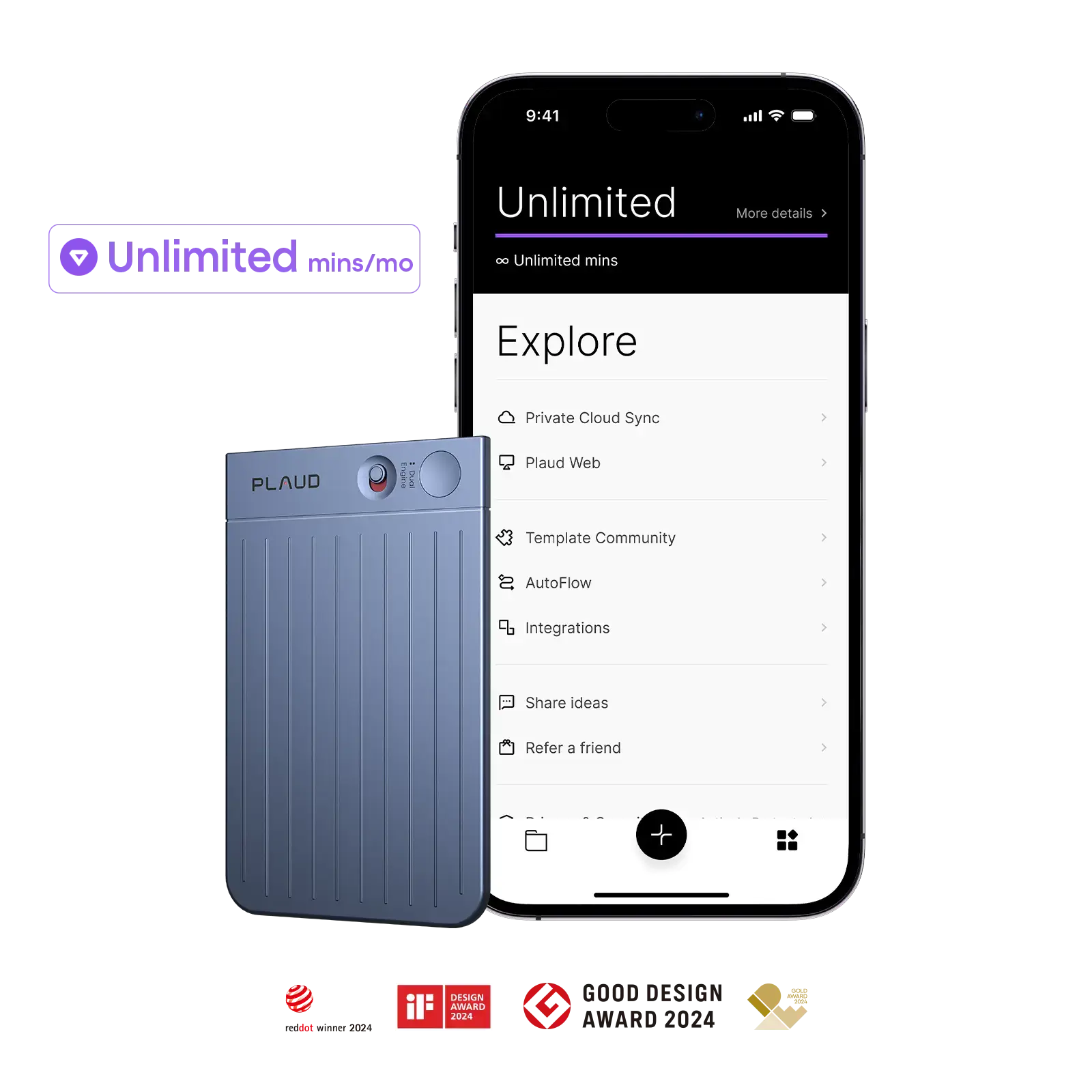 Plaud Note & AI Annual Unlimited Plan