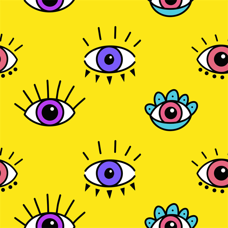 Handdraw Eye Ball Illustration - Vector -Logo Design -Flaming Eyes Balls   