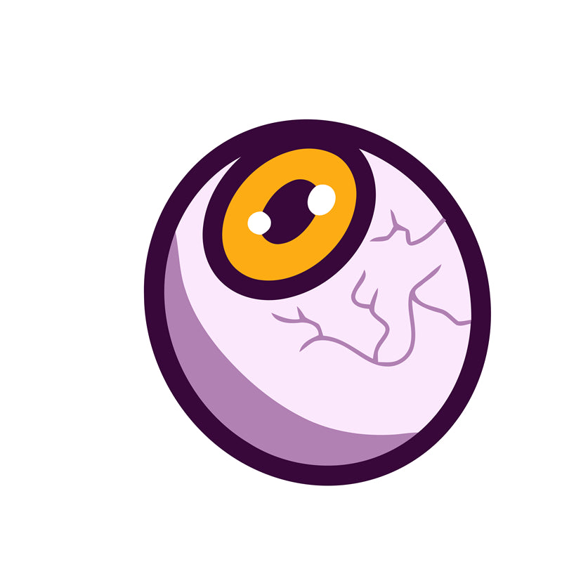 Handdraw Eye Ball Illustration - Vector -Logo Design -Flaming Eyes Balls   