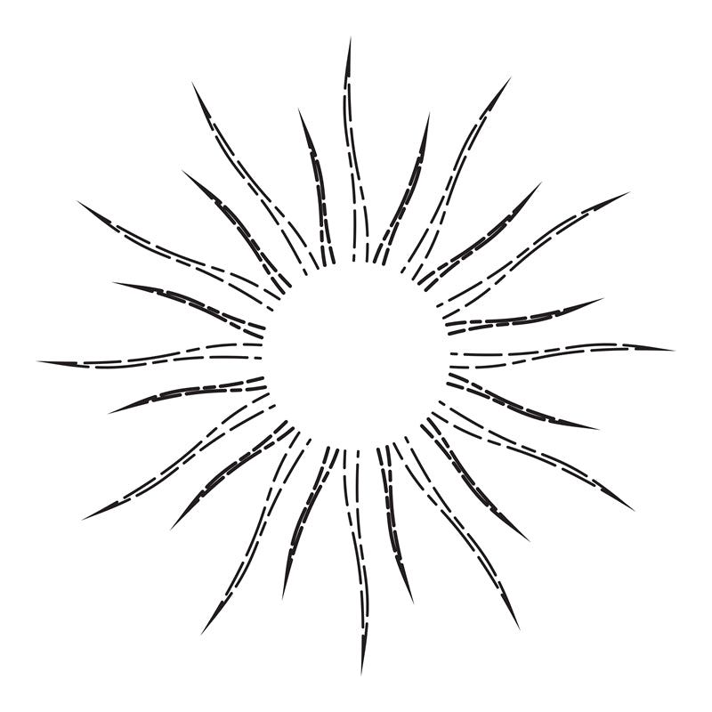 Handdraw Sun burst line elements - Clip - Icon - 