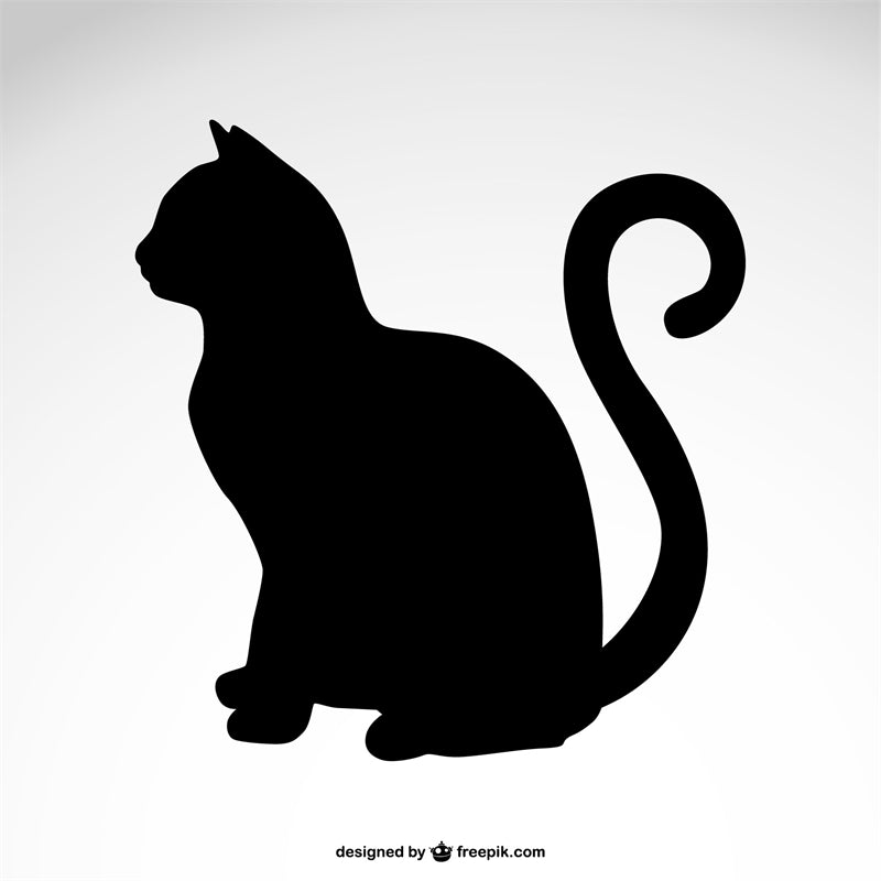 Conception de logo vectoriel d'élément de chat gratuite