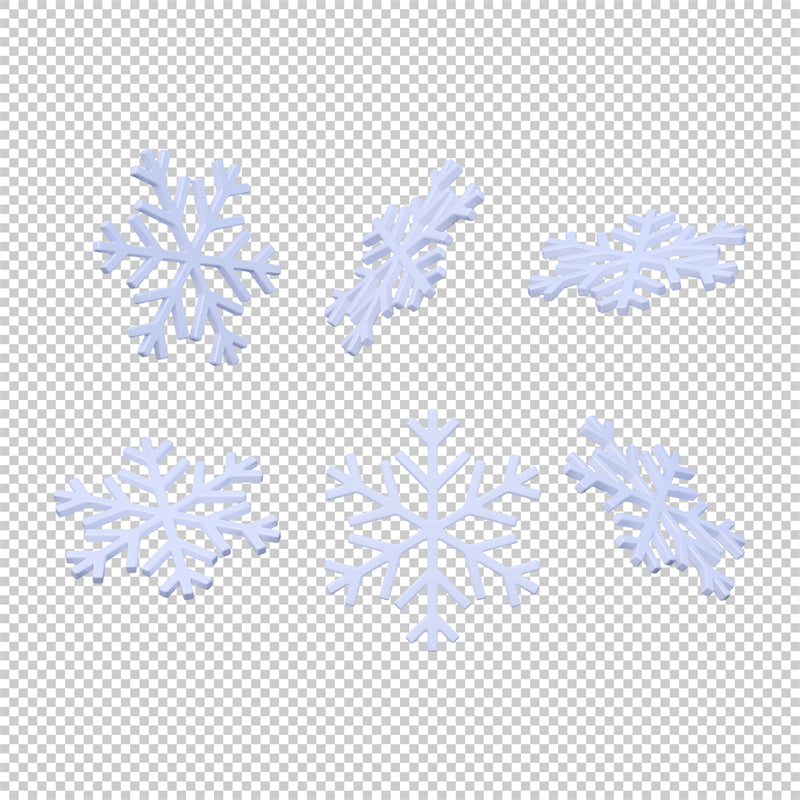 Flocon de neige – Décorations de Noël décoratives, vecteurs de neige – Téléchargement gratuit au format Png/PSD/JPG/AI