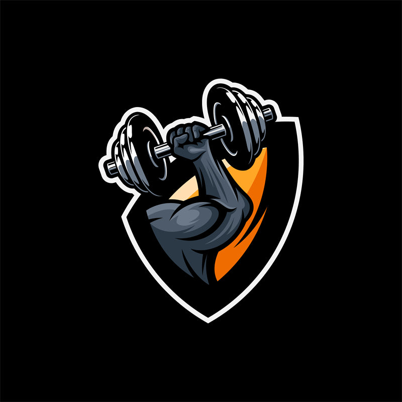 Muscle - GYM CLUB- FITNESS -HEALTHY BODY BUILDING -LOGO IMAGE VECTOR 