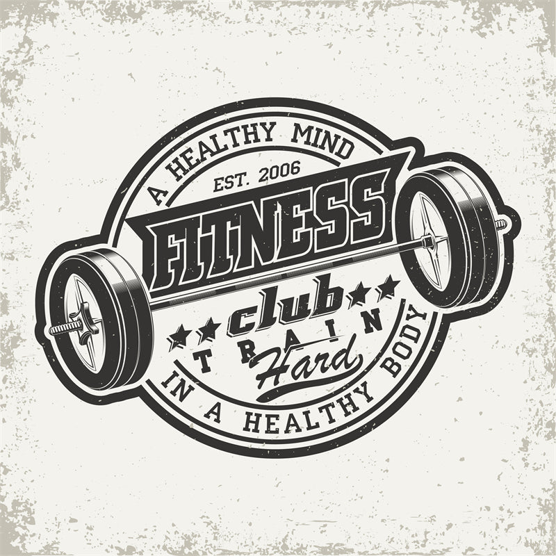 Muscle - GYM CLUB- FITNESS -HEALTHY BODY BUILDING -LOGO IMAGE VECTOR 