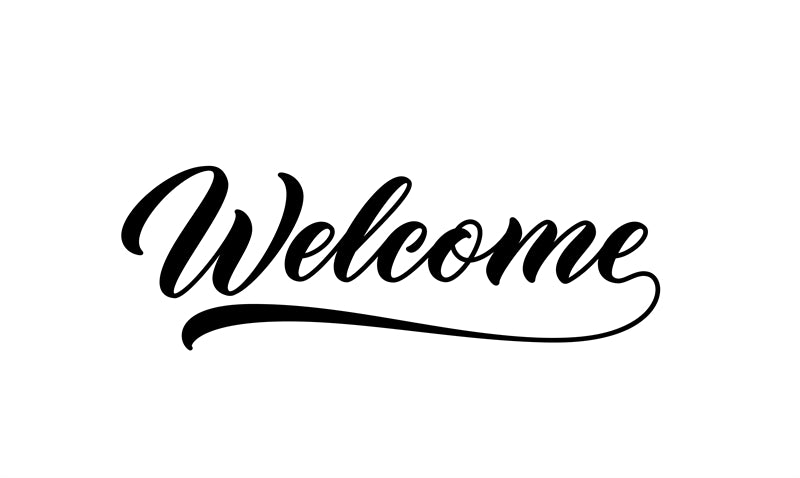 Handwriting Welcome Vector For Comercial Use- Greeting Words - Illustration PSD/SVG/EPS/PNG 