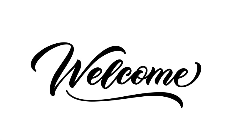 Handwriting Welcome Vector For Comercial Use- Greeting Words - Illustration PSD/SVG/EPS/PNG 