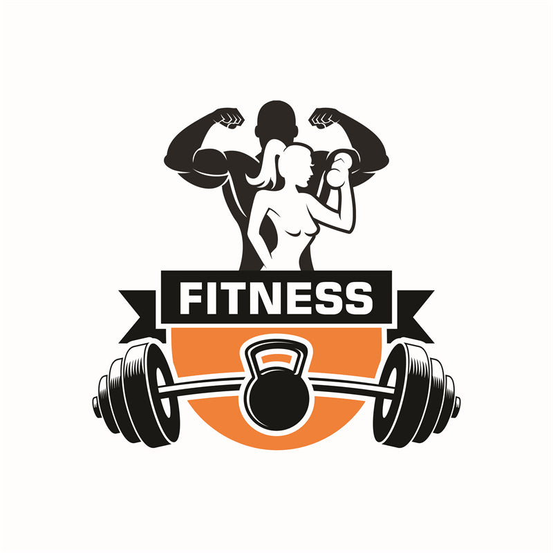 Muscle - GYM CLUB- FITNESS -HEALTHY BODY BUILDING -LOGO IMAGE VECTOR 
