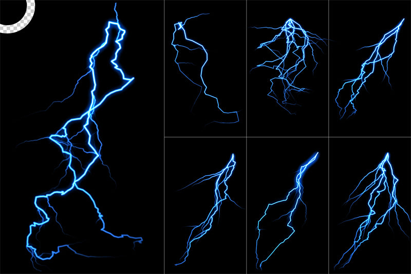  Lightning Background - Elements Vector Download -  