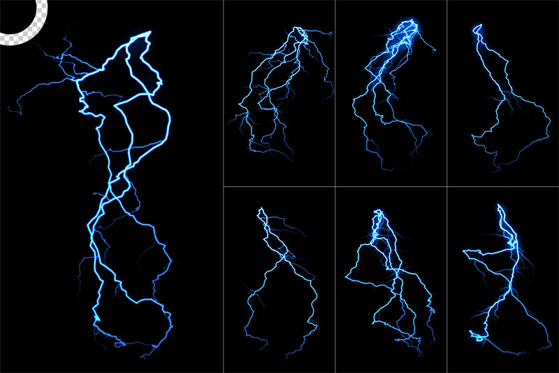  Lightning Background - Elements Vector Download -  