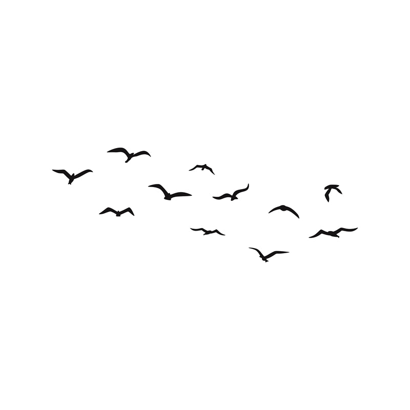 Flying Bird Silhouette Collection -Background Elements Png/PSD/JPG/ Free Download
