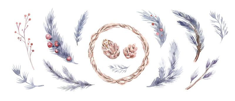 Branch Elements - Vector Illustration - Ornament Plant - Branch Logo Mockups Free Download