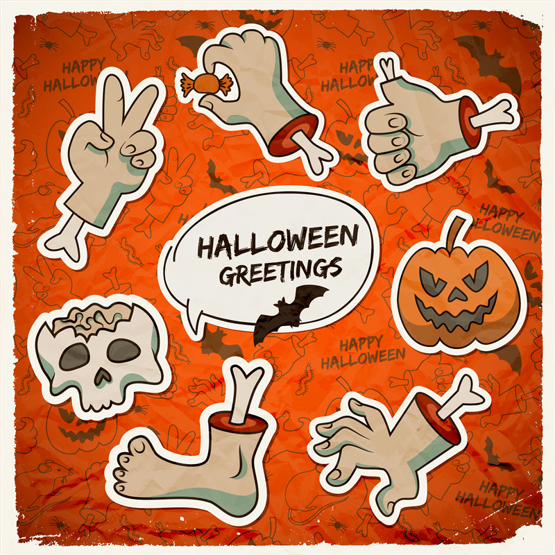 Joyeux Halloween - Crâne de chauve-souris, zombie, citrouille, fantôme, RIP, nuit effrayante, offres spéciales, soldes - Clips d'icônes d'éléments Png/JPG/Téléchargement gratuit