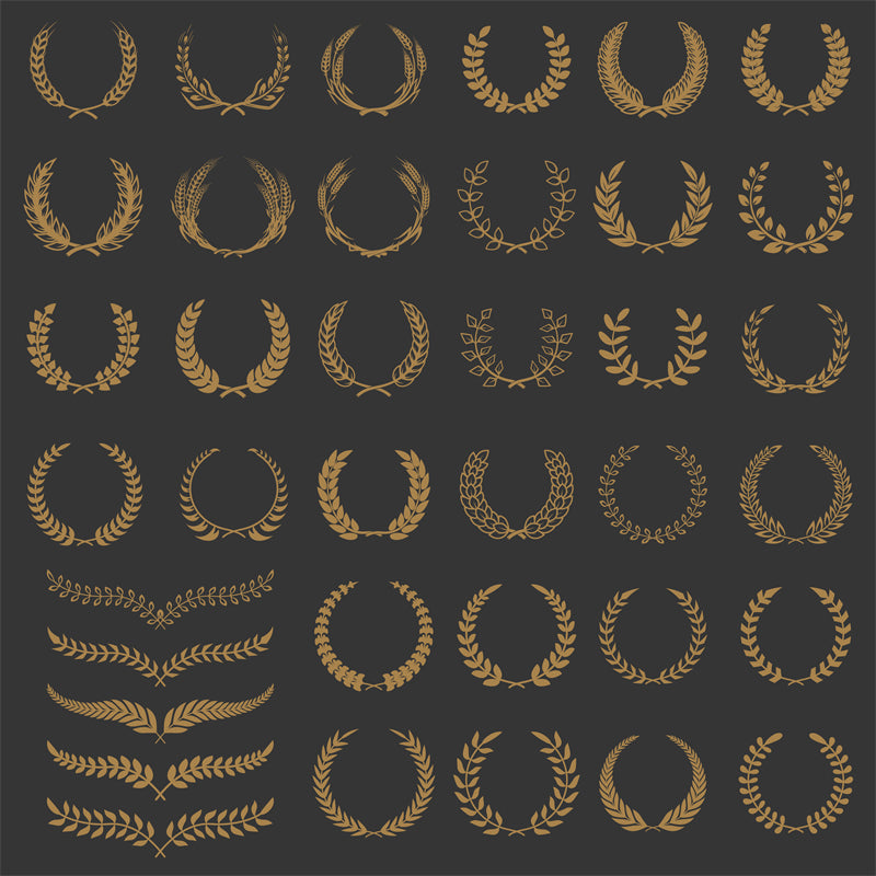 Collection de dessins vectoriels de branches et de couronnes à télécharger gratuitement - Illustration Décor PNG/PSD/JPG