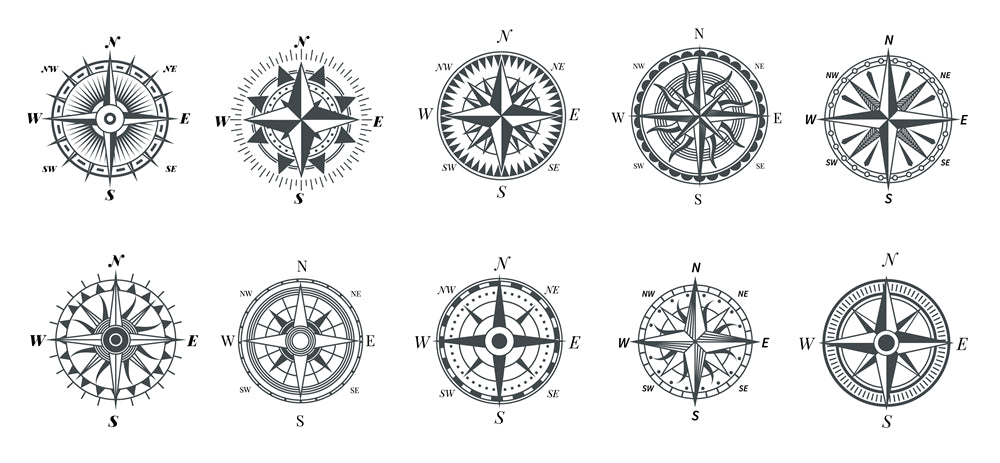Rudder - Sailing -Steel Wheel Elements -Vector-image-jpg-eps- Logo Badge designs
