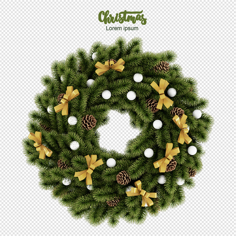Handdraw Christmas Tree Illustration - Vector  - Png/PSD/JPG/ Free Download
