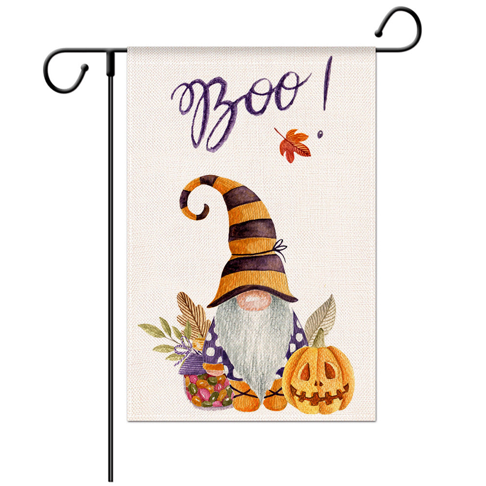 Drapeau de bienvenue de Pâques - Drapeau de jardin lapin - Modèles de drapeaux de jardin - Illustration