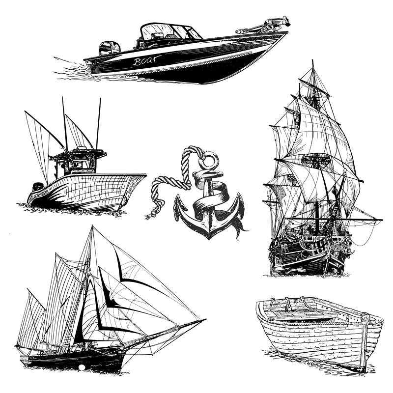 Maquettes de logos de pirates - Bateau viking - Logo vectoriel du fils des vikings